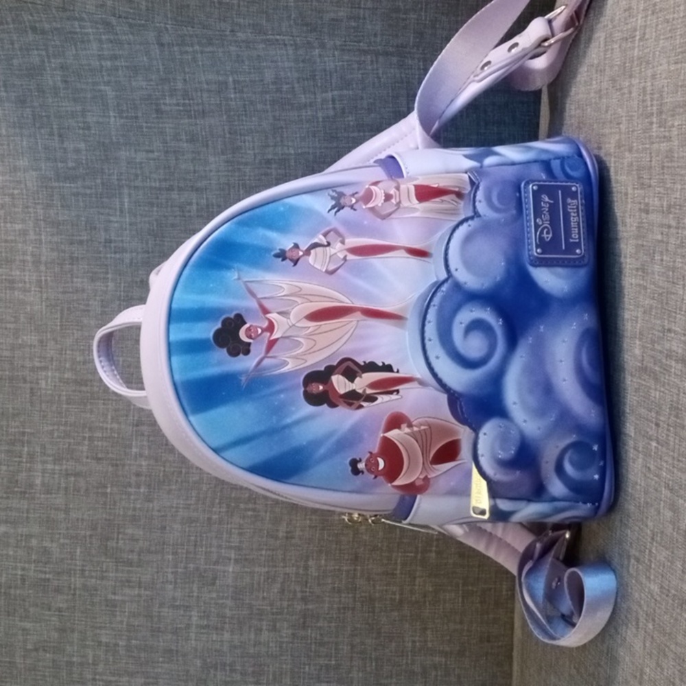 Loungefly Disney Hercules Muses Purple Mini Backpack